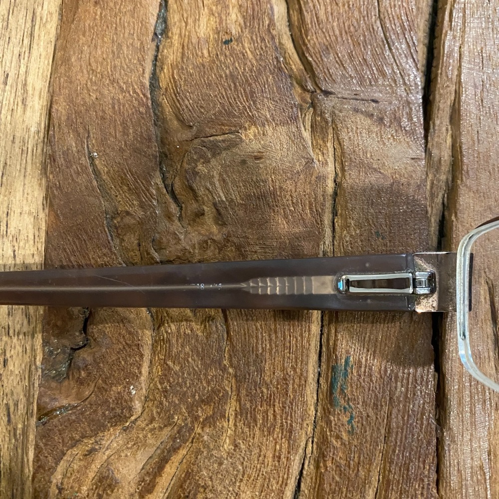 Oleg Cassini Eyeglasses Gold Metal Half Rim - Picture 8 of 9
